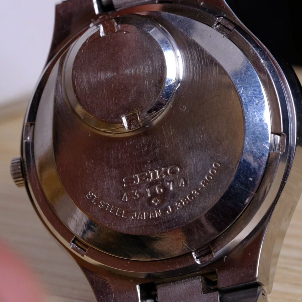 Seiko Quartz QR 3863 - 8000 Purple snow dial from March 1974 - Seiko ...