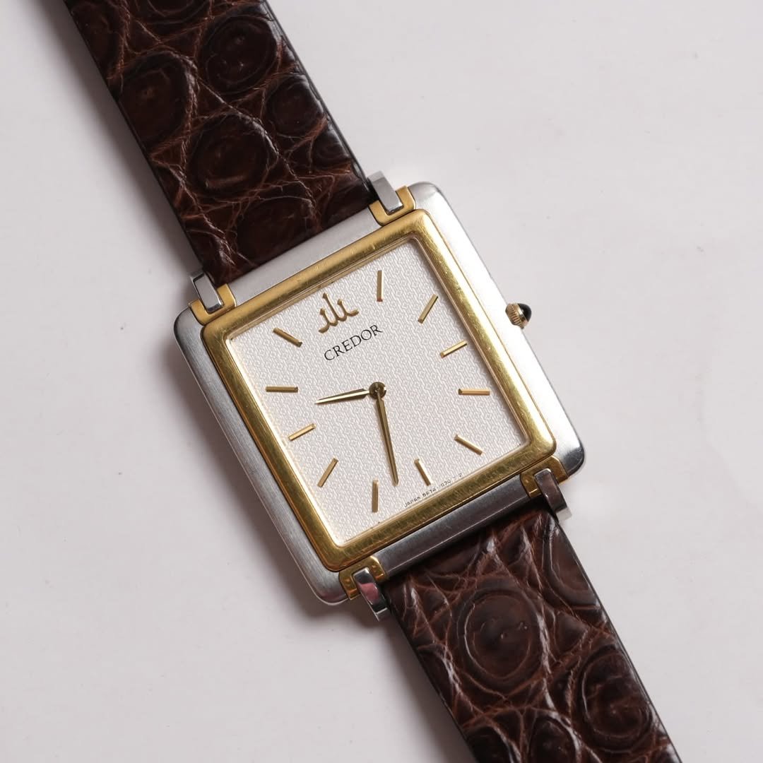 Seiko Credor 5A74 – 5430 SS + 14K Gold Bezel